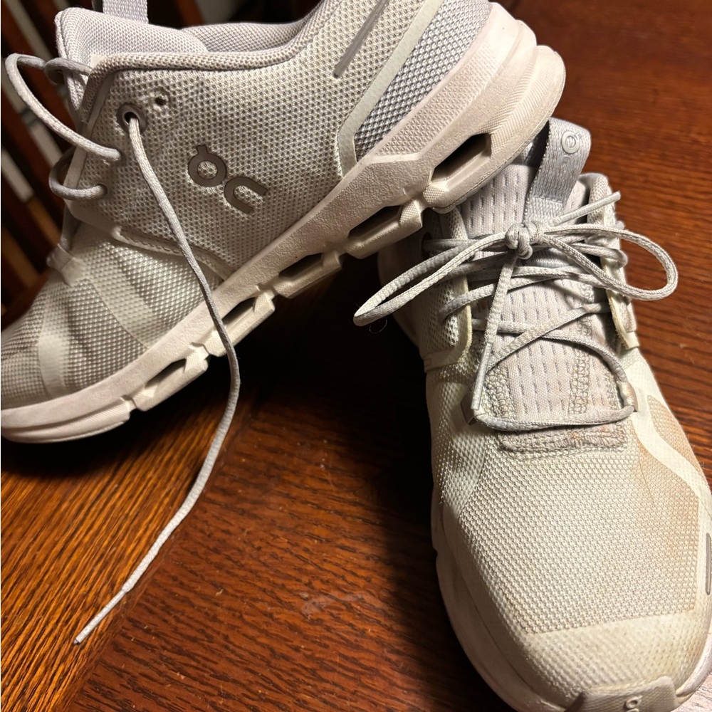 On Cloud Running White Athletic Shoes